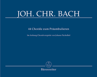 Book cover for 44 Choräle zum Präambulieren