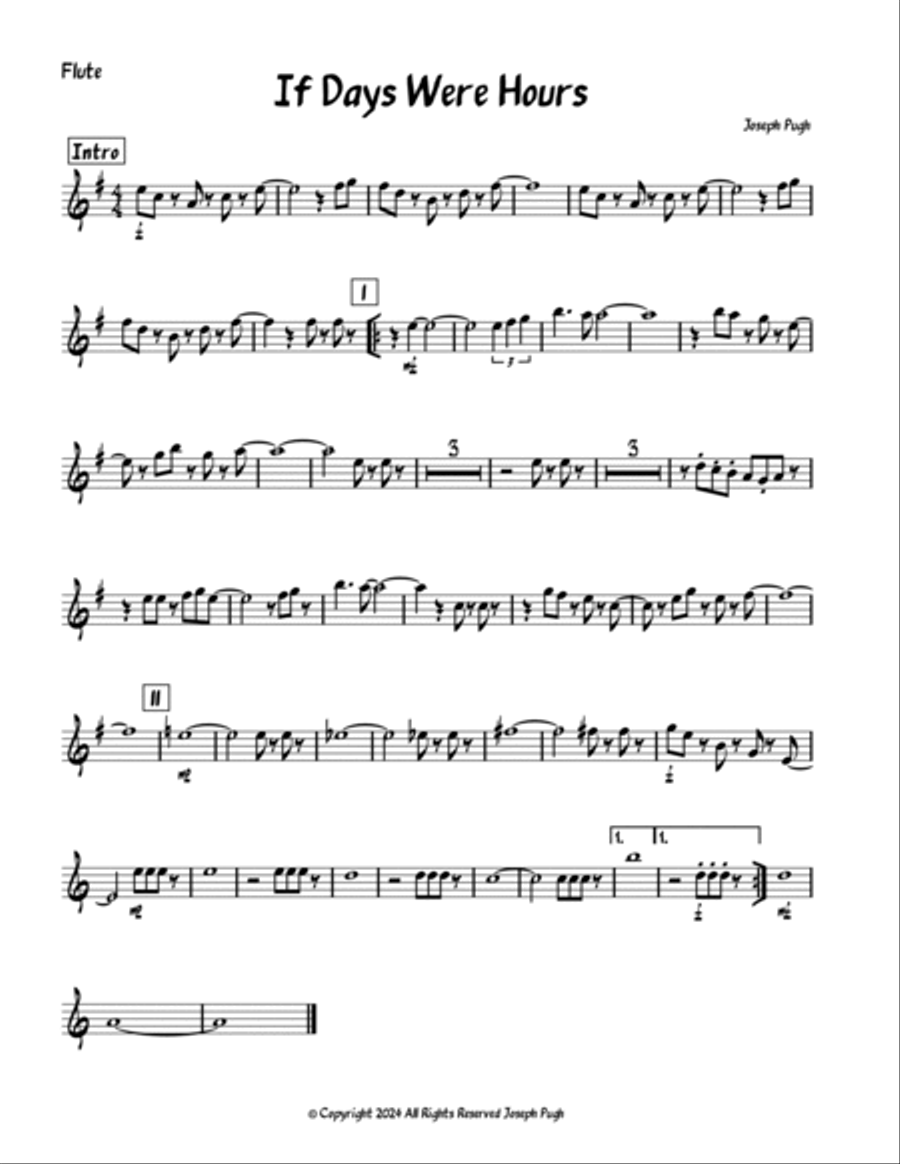 If Days Were Hours Jazz Ensemble scores gallery preview page 4