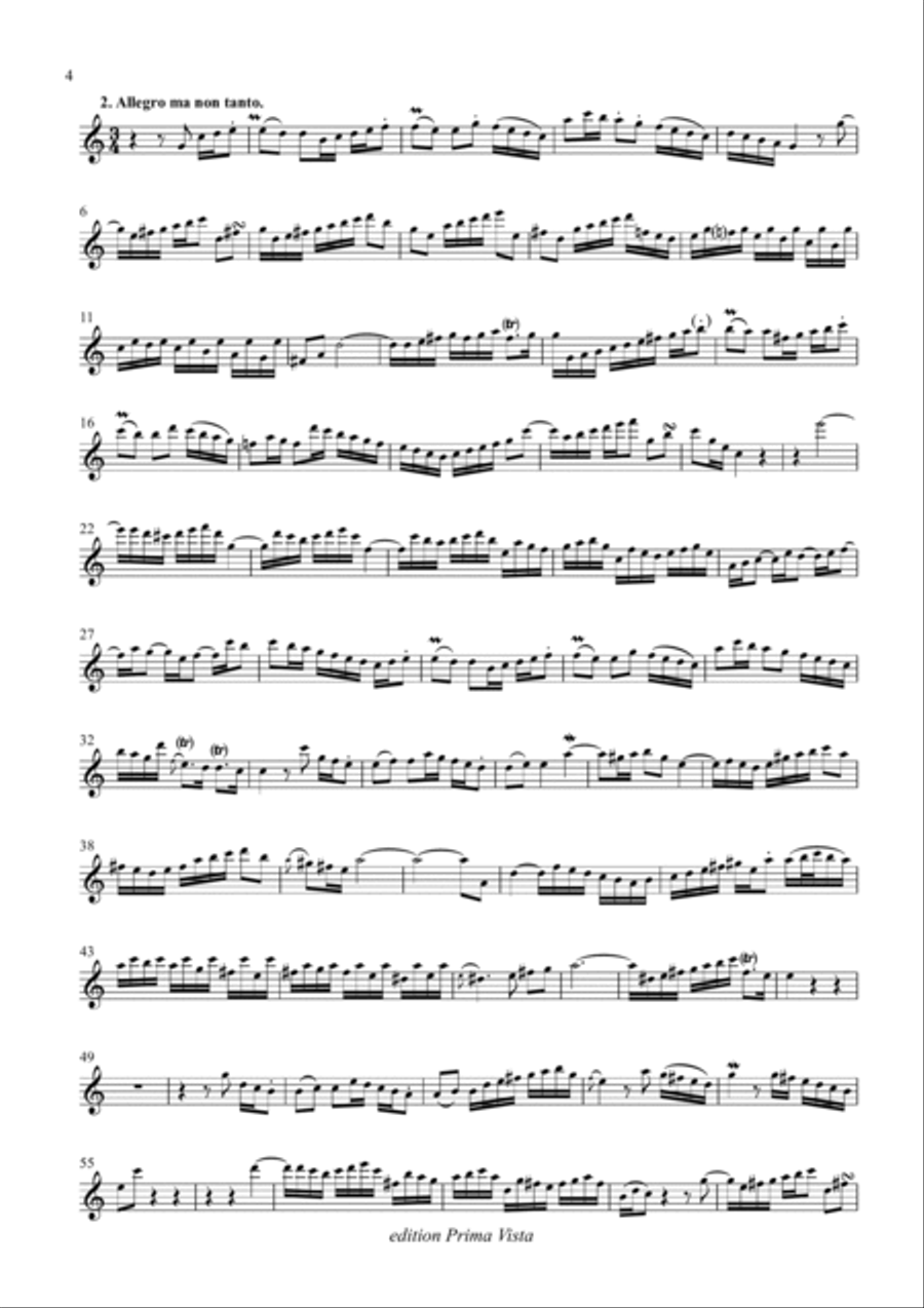 J. S. Bach, Three Sonatas for Alto Recorder & Harpsichord BWV 1027-1029 (recorder part) Alto Recorder scores gallery preview page 4