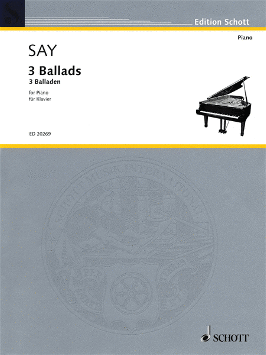 3 Ballads 3 Ballads Piano Solo scores gallery preview page 1