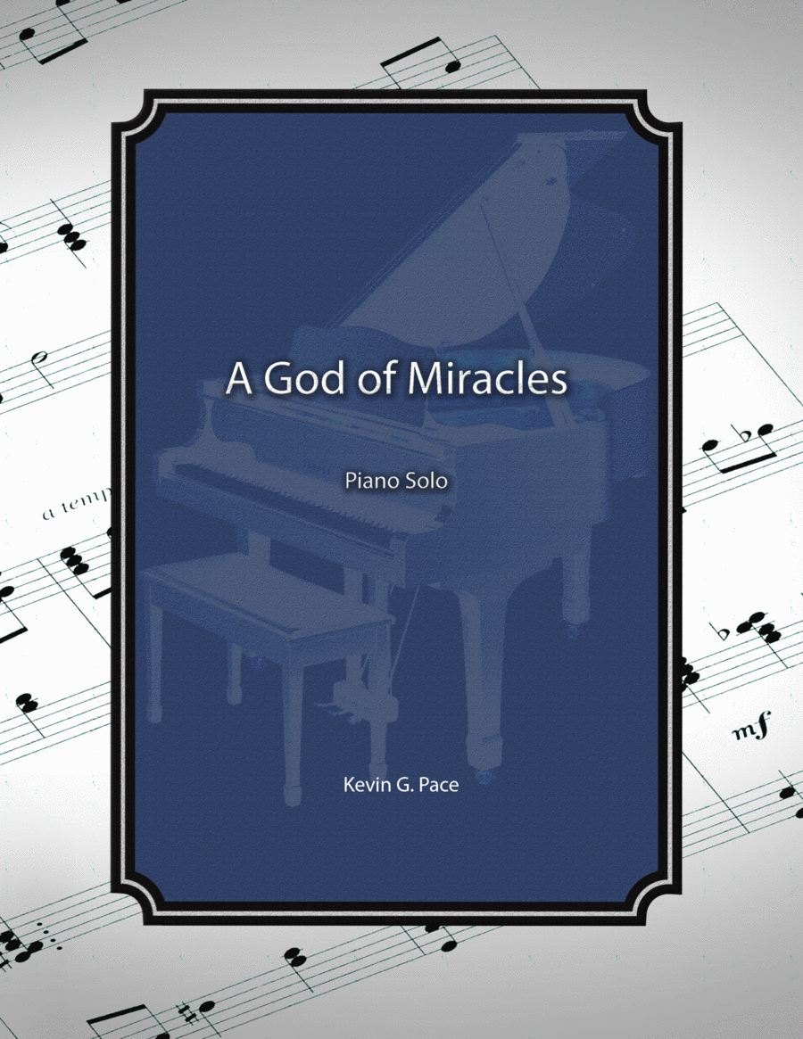 A God of Miracles, piano solo image number null