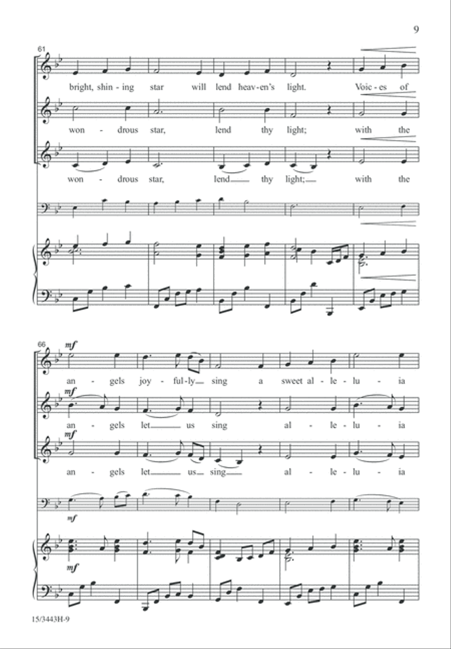 All On a Silent Night SSA scores gallery preview page 9