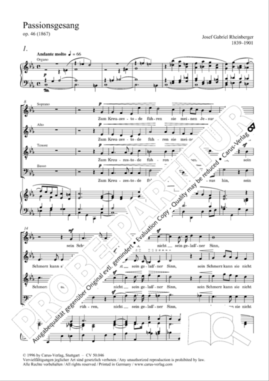 Passionsgesang 4-Part scores gallery preview page 5