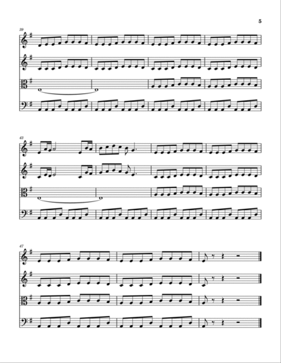 Treasure Of San Miquel Treasure Of San Miquel String Quartet scores gallery preview page 6