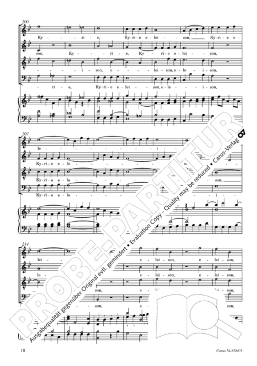 Requiem in B 4-Part scores gallery preview page 23
