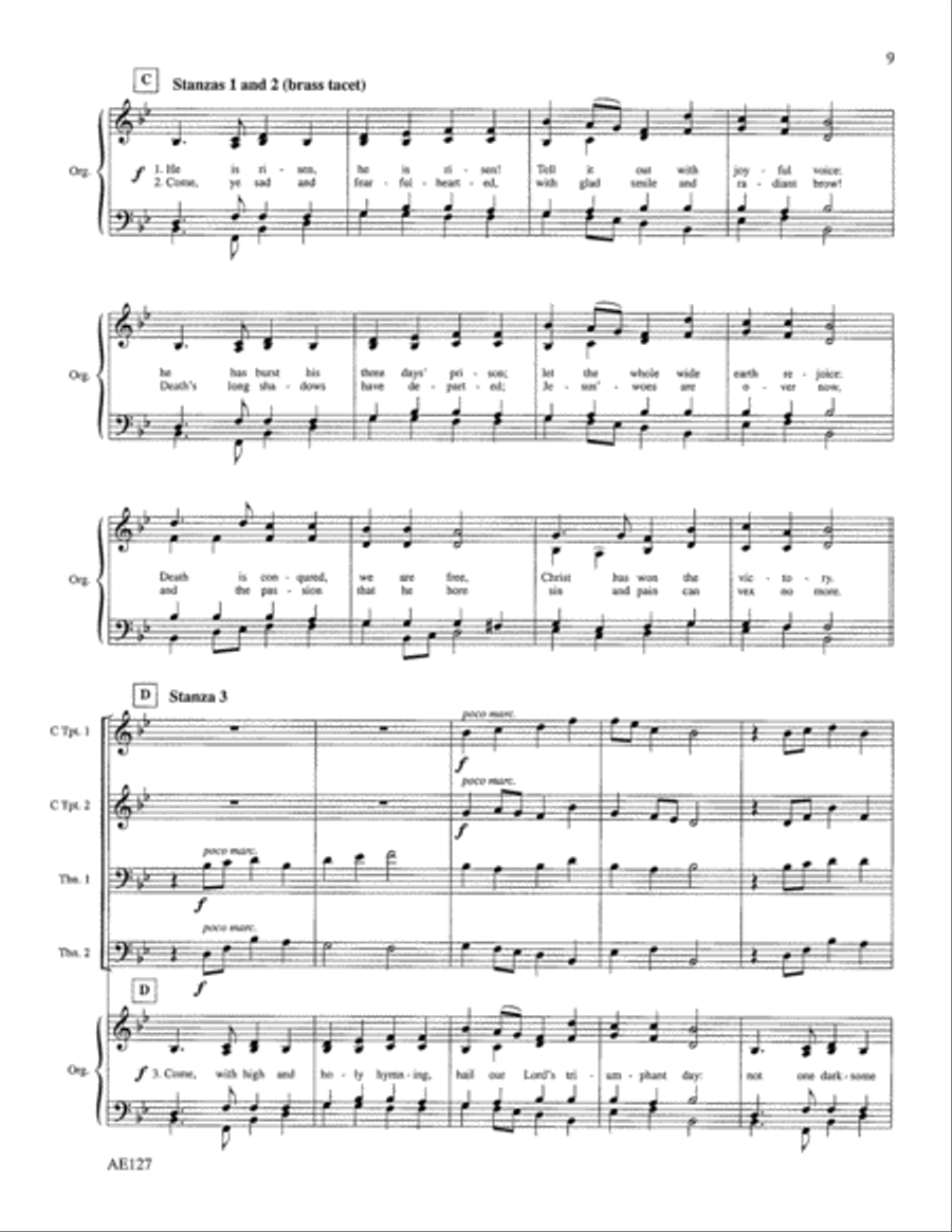 He Is Risen! He Is Risen He Is Risen! He Is Risen Choir scores gallery preview page 3