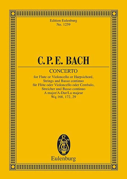 Concerto in A Major, H 437-39, Wq 168, 172, 69