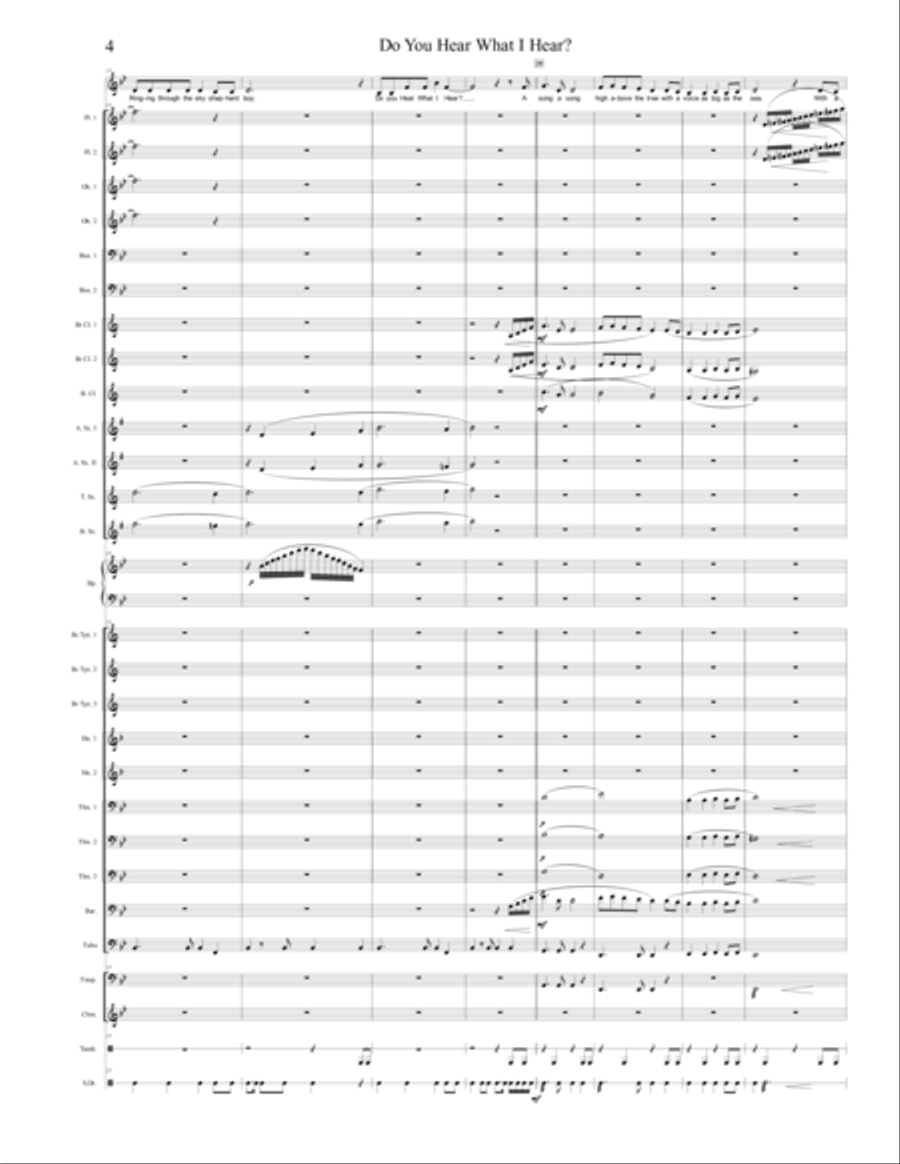 Do You Hear What I Hear Concert Band scores gallery preview page 4