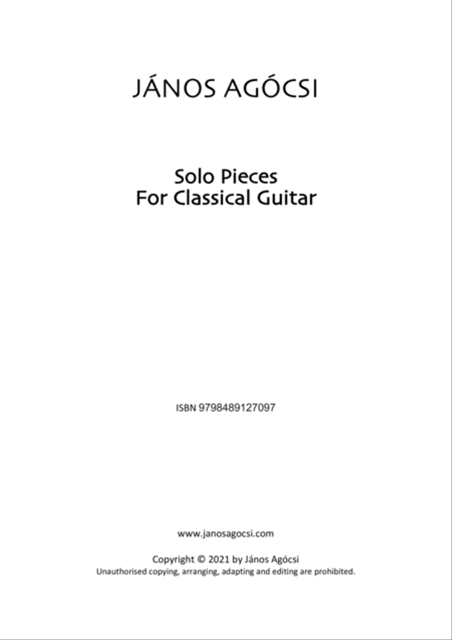 Solo Pieces For Classical Guitar Acoustic Guitar scores gallery preview page 2