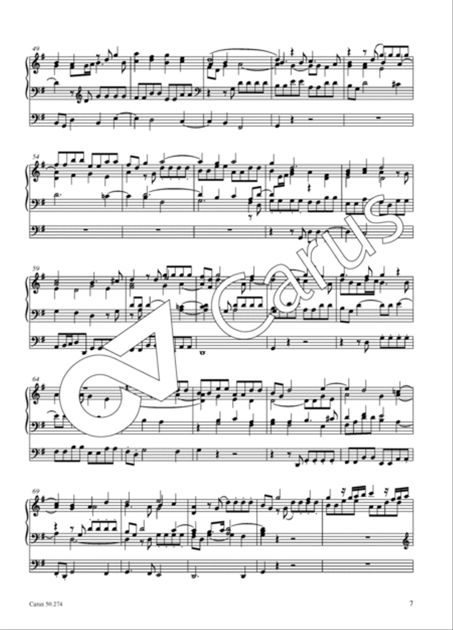Praeludio in G major for organ Organ Solo scores gallery preview page 8