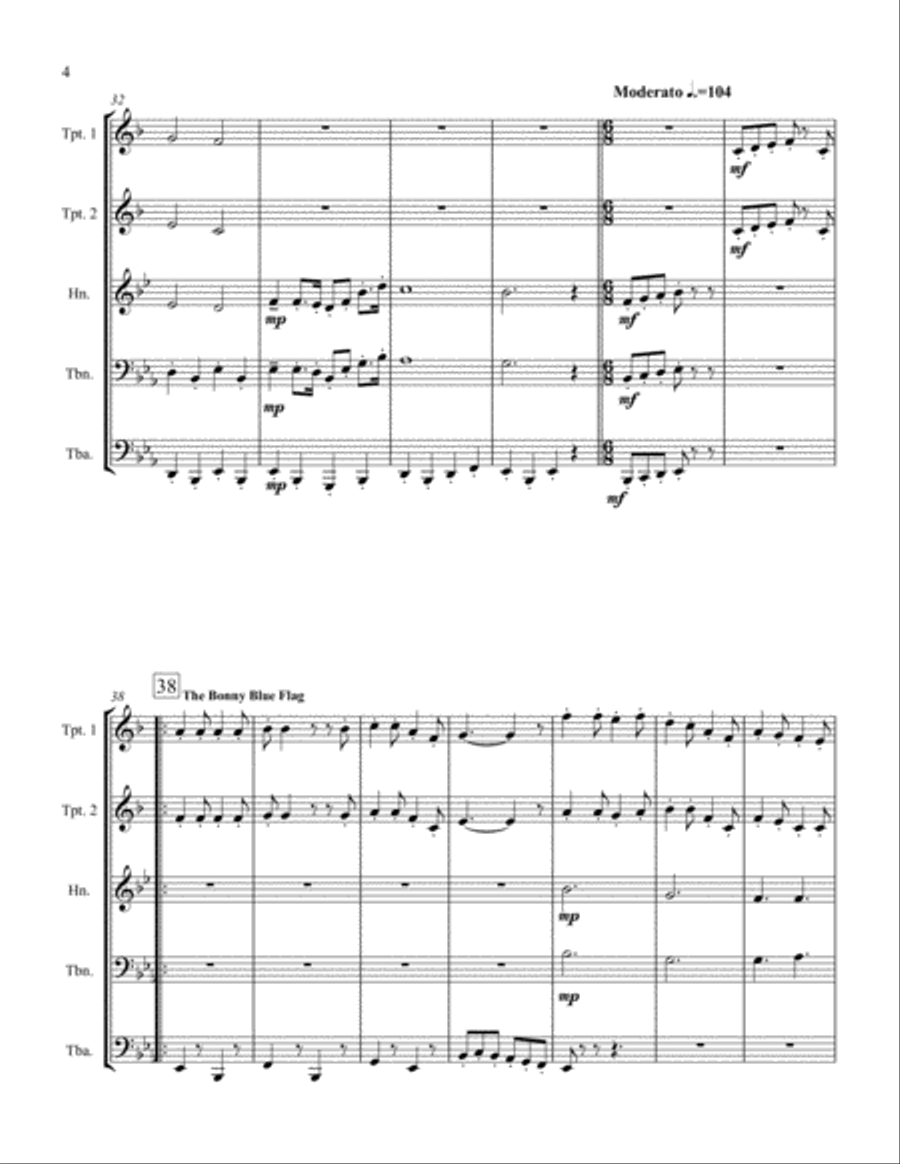 Civil War Suite School and Community scores gallery preview page 4