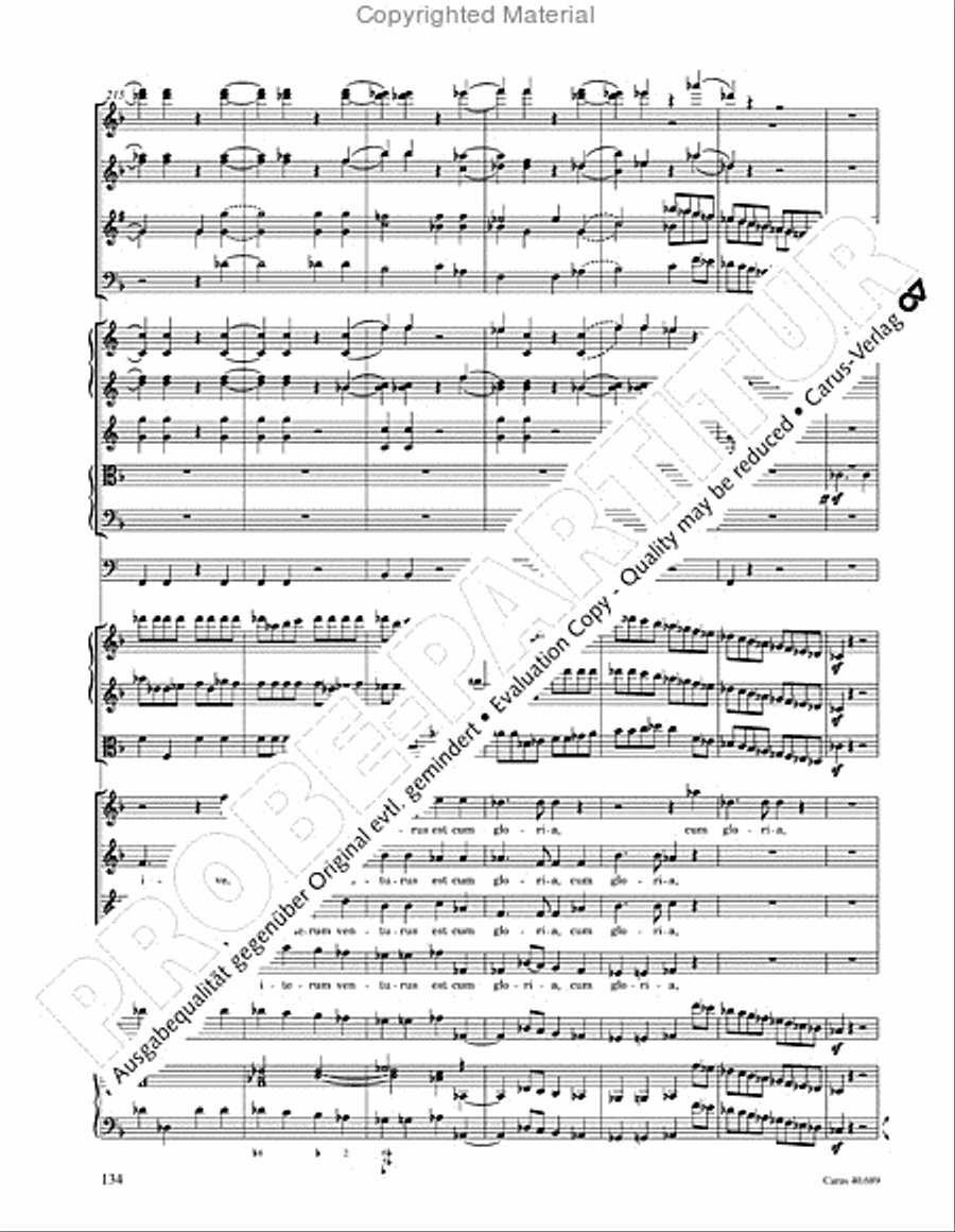 Missa solemnis Missa solemnis 4-Part scores gallery preview page 150