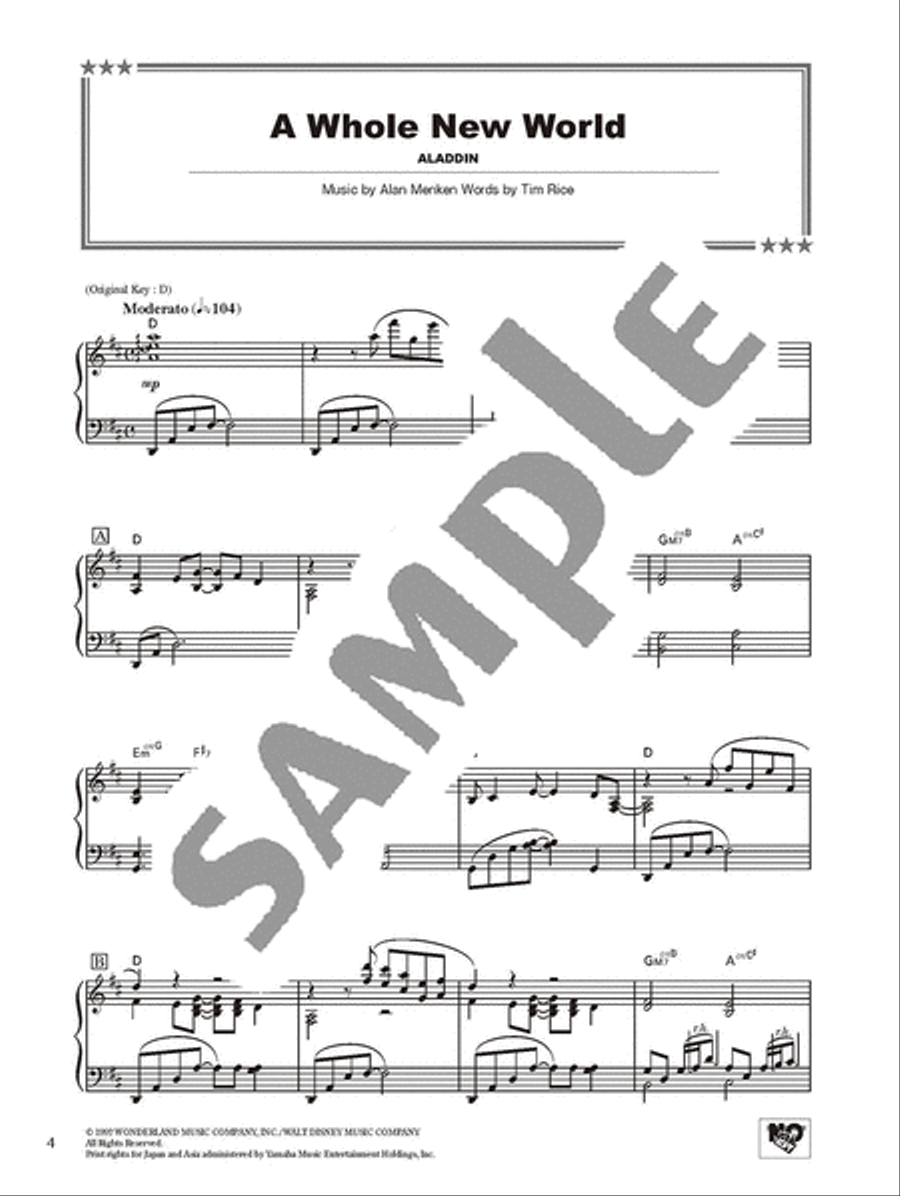 Disney Best Hit 10 Advanced Level/English Version Voice scores gallery preview page 3