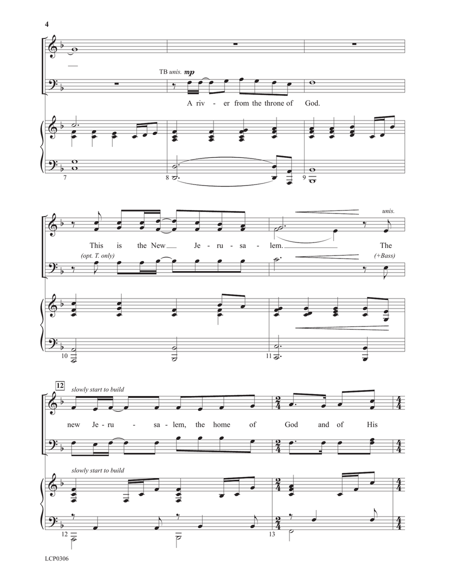 The New Jerusalem 4-Part scores gallery preview page 4