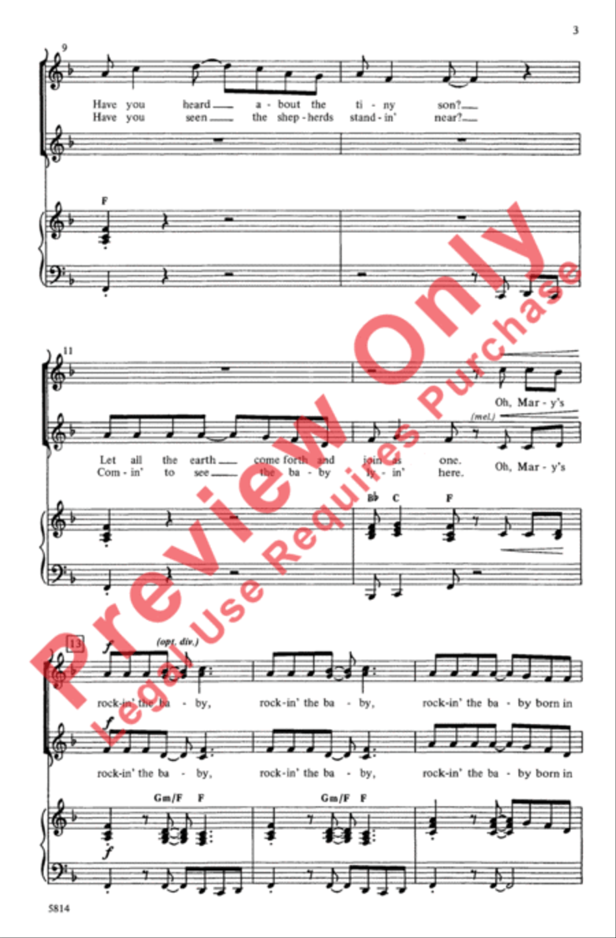 Rockin' the Baby 2-Part scores gallery preview page 3