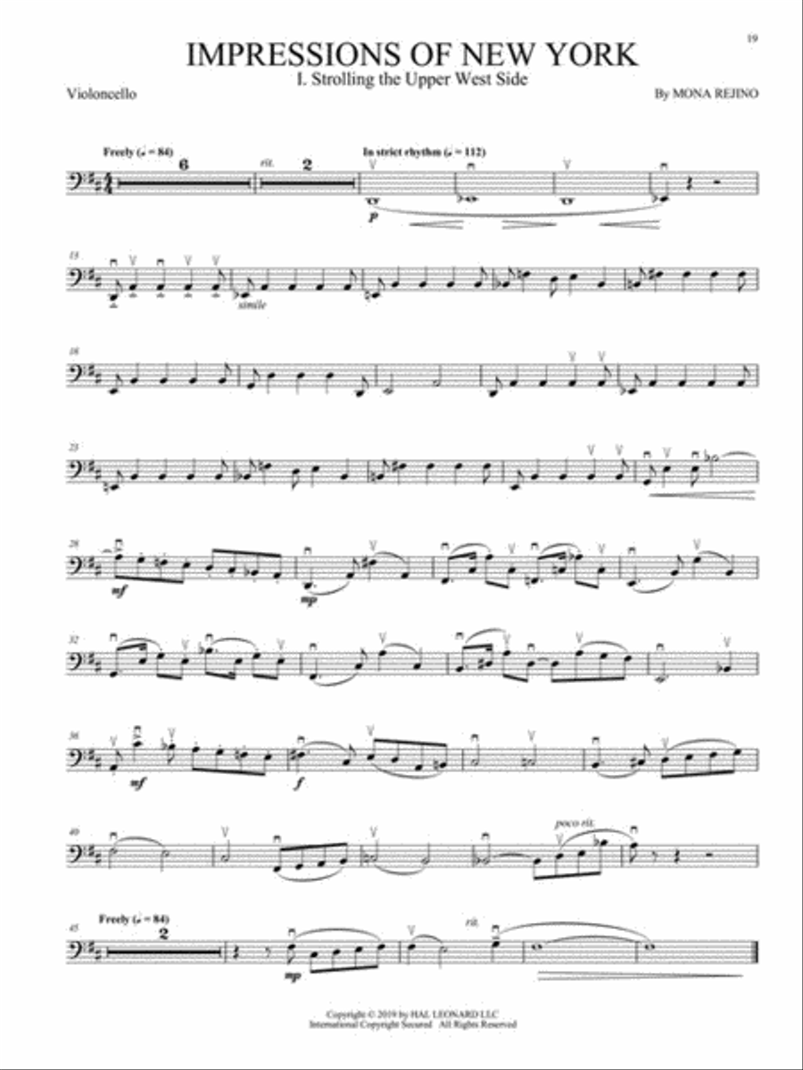 Impressions of New York Cello scores gallery preview page 5