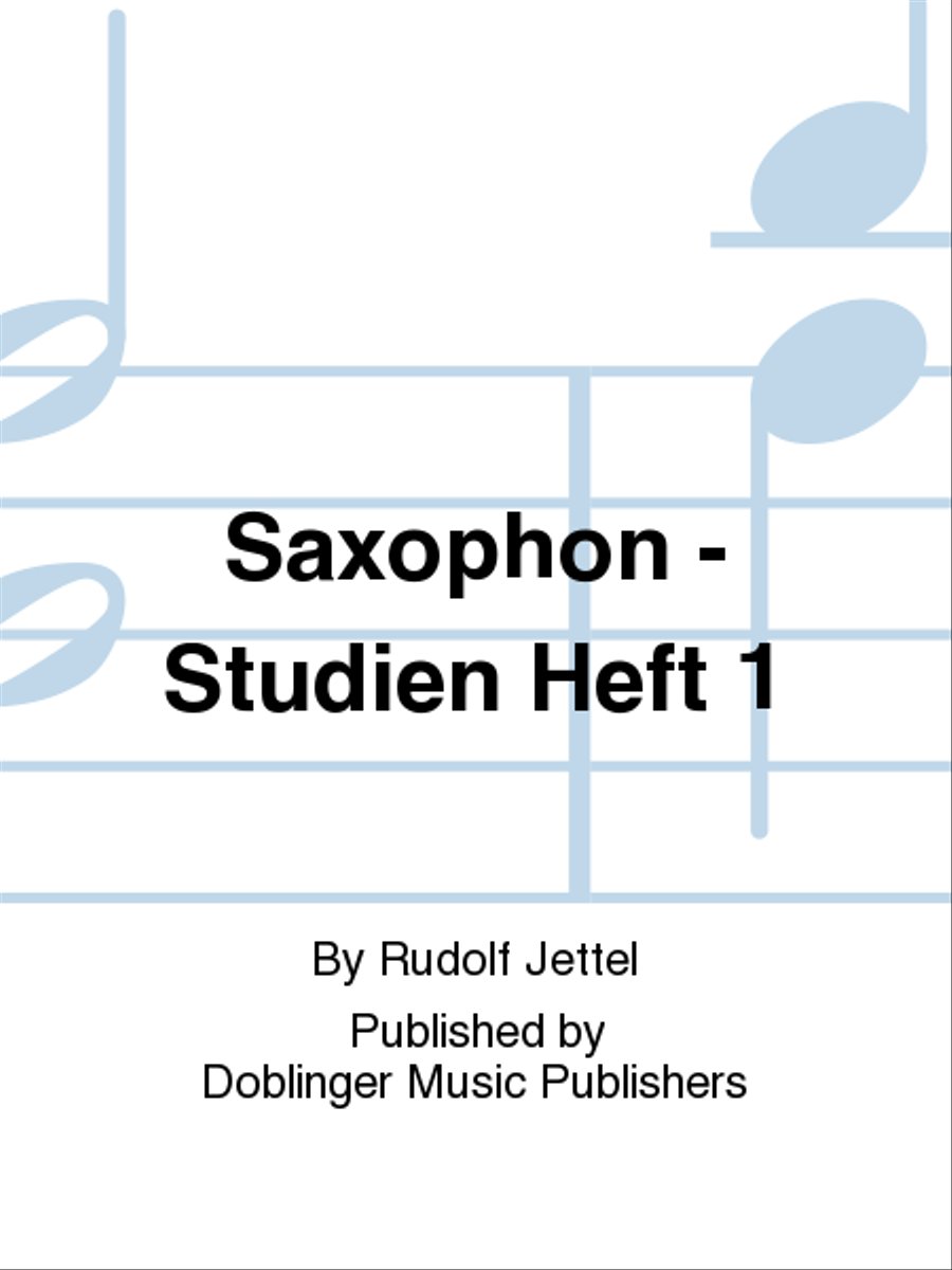 Saxophon - Studien Heft 1 Saxophone scores gallery preview page 1