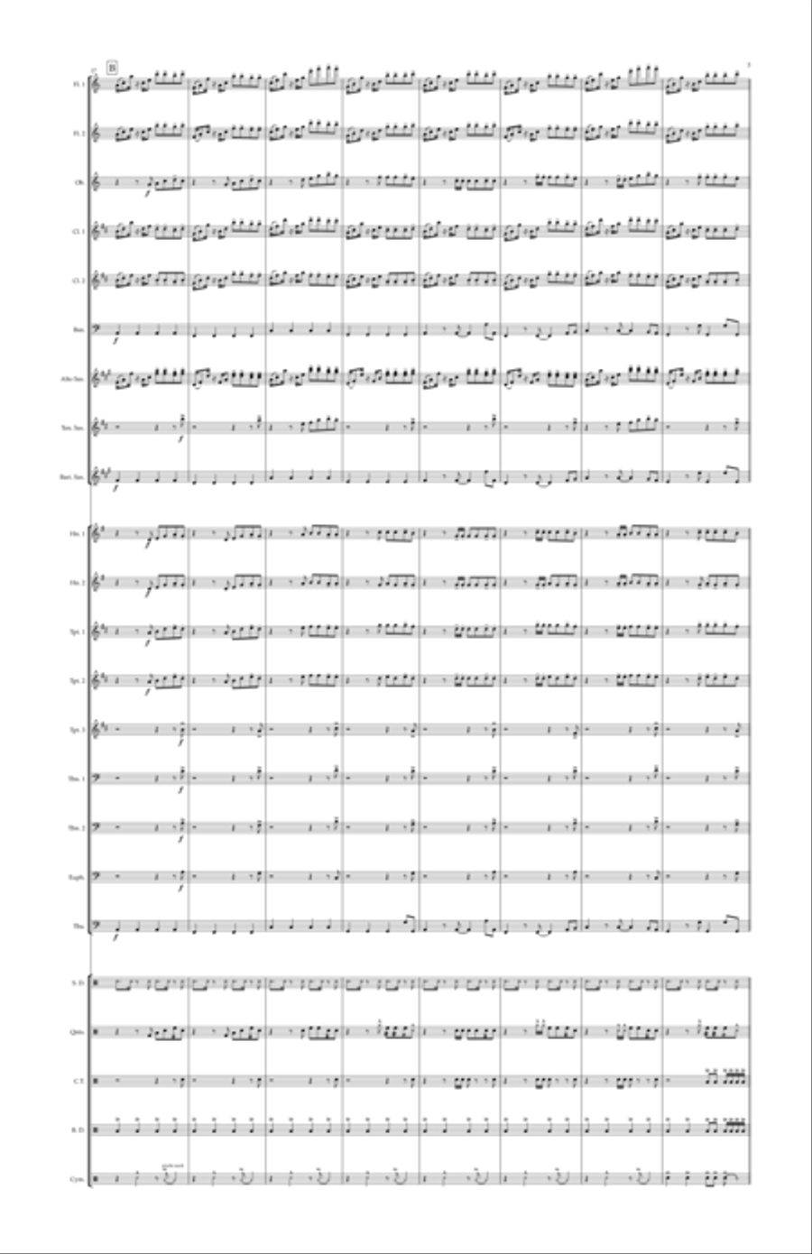 Danza Kuduro Marching Band scores gallery preview page 3