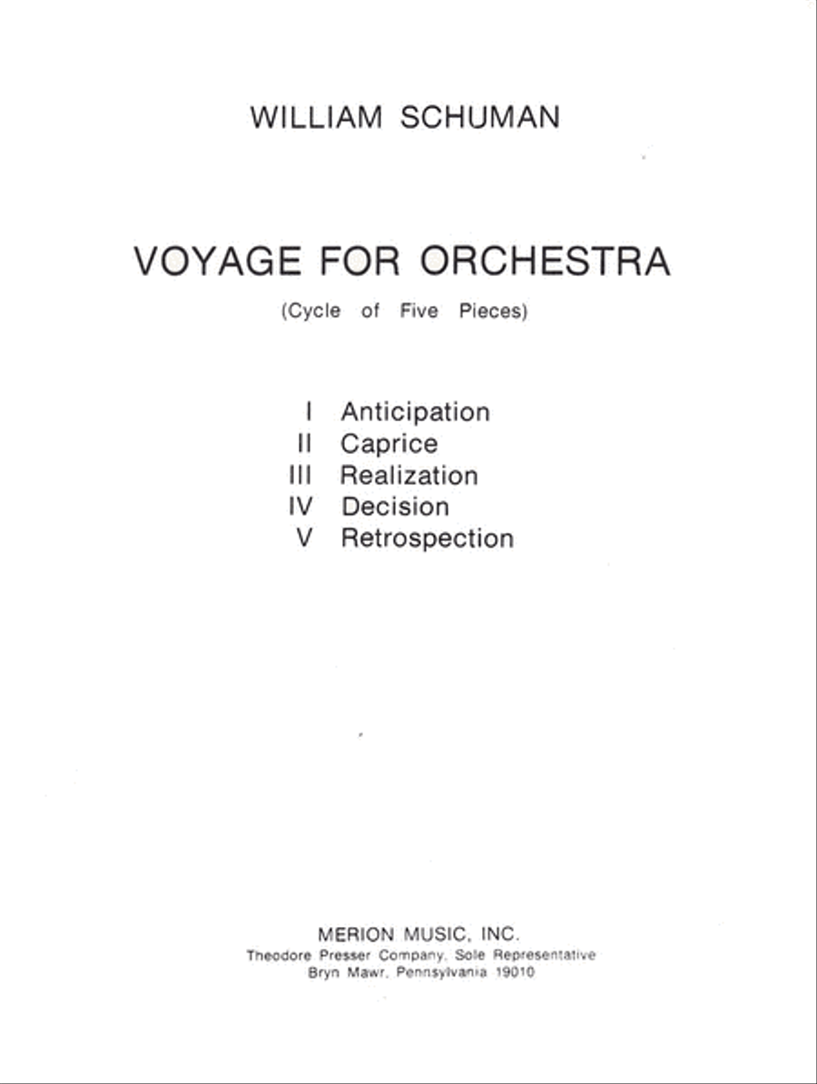 Voyage for Orchestra Orchestra scores gallery preview page 1