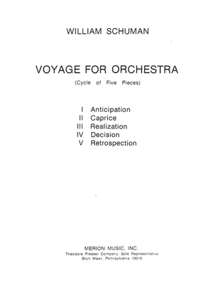 Book cover for Voyage for Orchestra