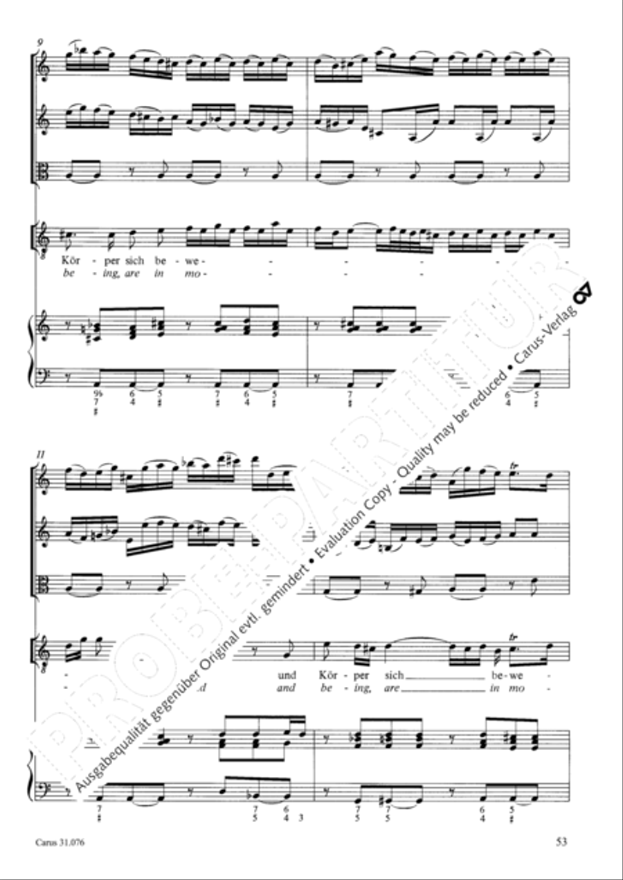 The heavens are telling the Father's glory (Die Himmel erzahlen die Ehre Gottes) 4-Part scores gallery preview page 54