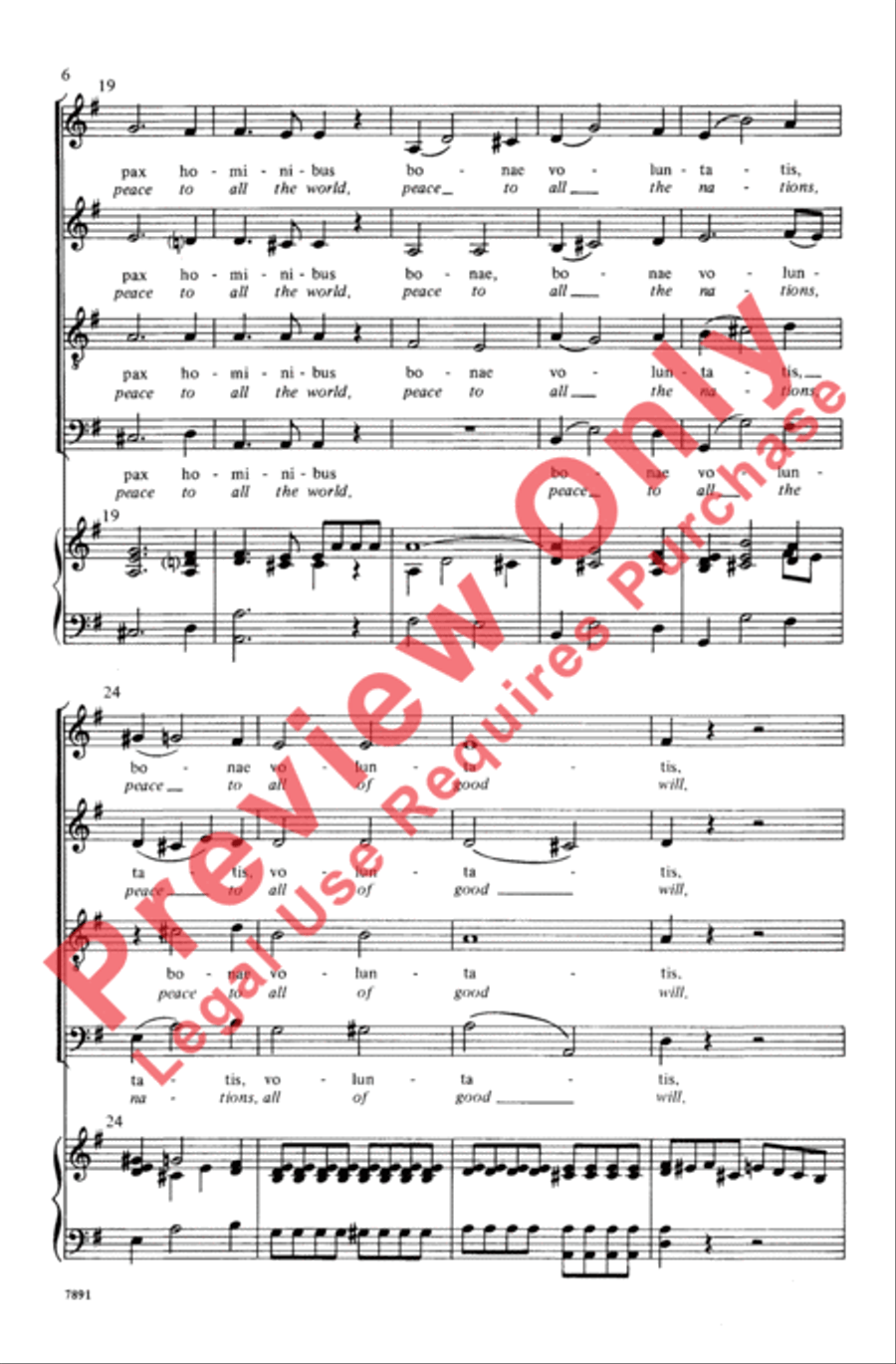 Gloria 4-Part scores gallery preview page 6