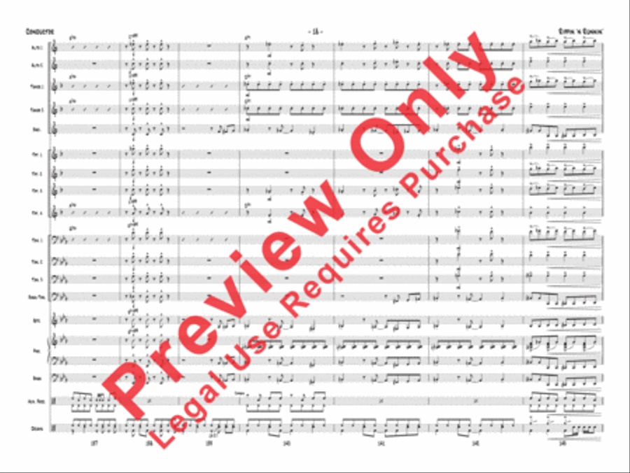 Rippin' 'n Runnin' Jazz Ensemble scores gallery preview page 19