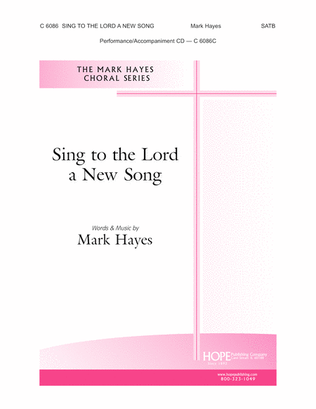 Book cover for Sing to the Lord a New Song