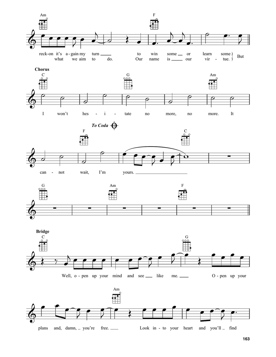 I'm Yours Baritone Ukulele scores gallery preview page 2