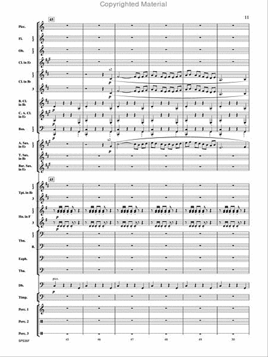 Procession of the Academics Concert Band scores gallery preview page 12