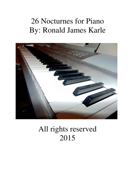 26 Piano Nocturne's by: Ronald James Karle image number null