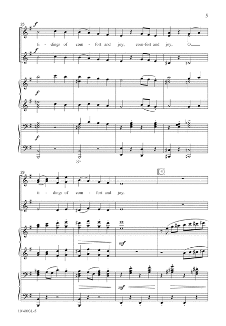 God Rest You Merry, Gentlemen SSA scores gallery preview page 6