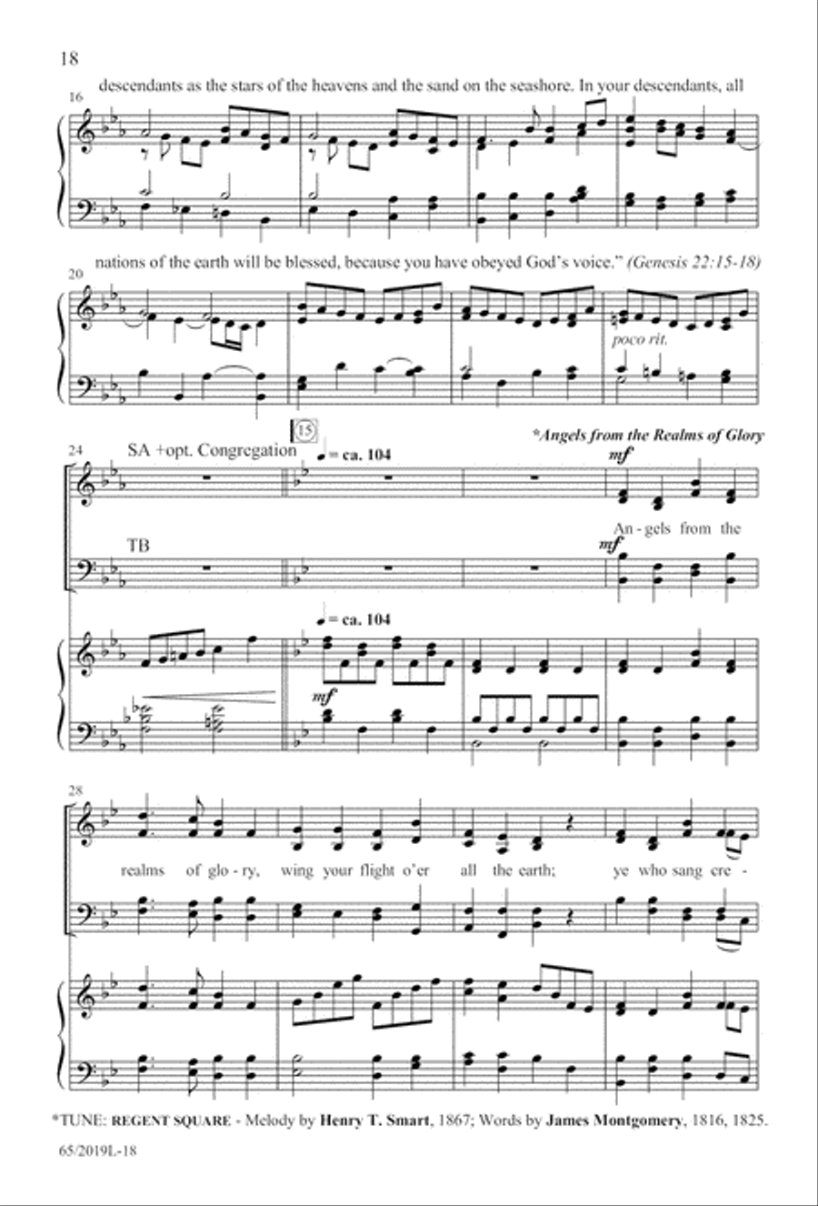 A Ceremony of Lessons and Carols - SATB Score with CD 4-Part scores gallery preview page 19