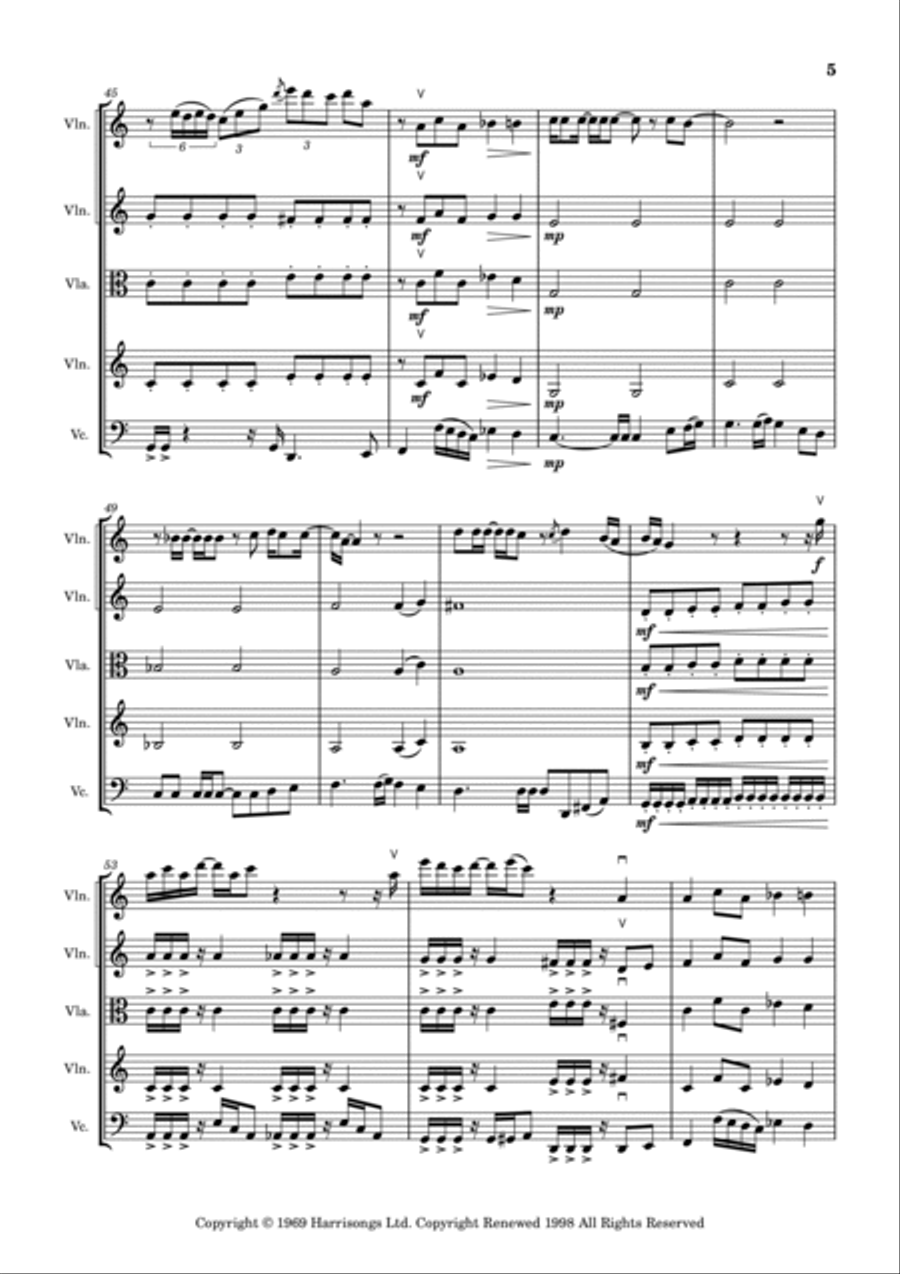Something String Quartet scores gallery preview page 5