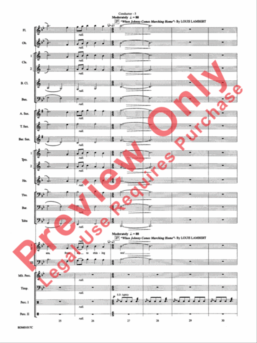 An American Celebration Concert Band scores gallery preview page 8