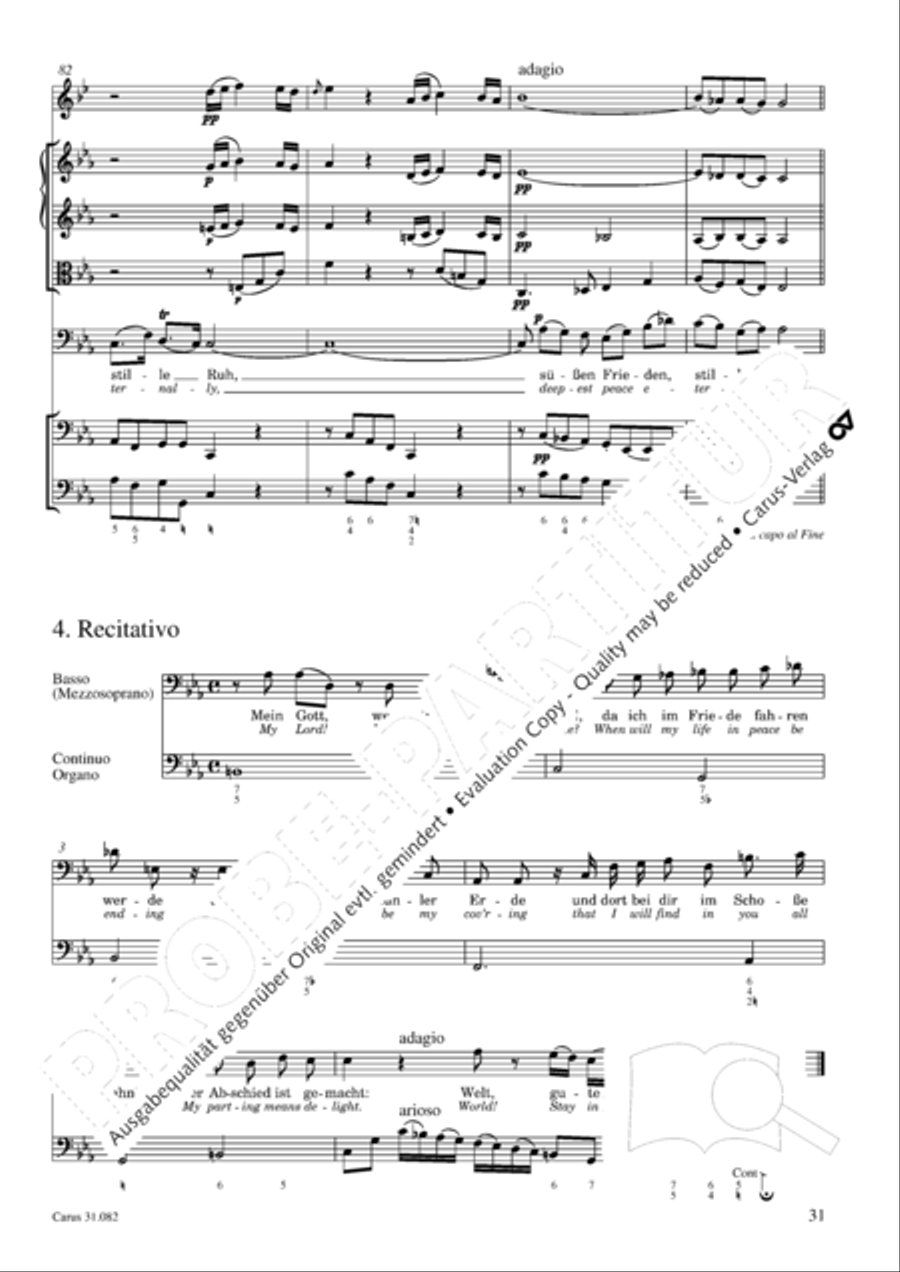 I have enough (Ich habe genung) Mezzo-Soprano Voice scores gallery preview page 32