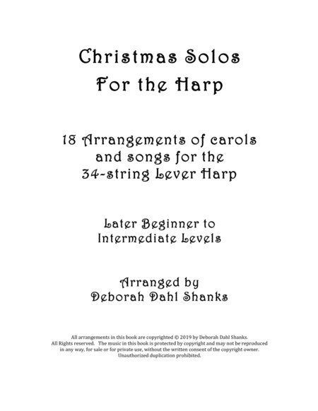 Christmas Solos for the Harp