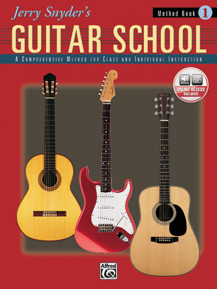 Book cover for Jerry Snyder's Guitar School, Method Book, Book 1