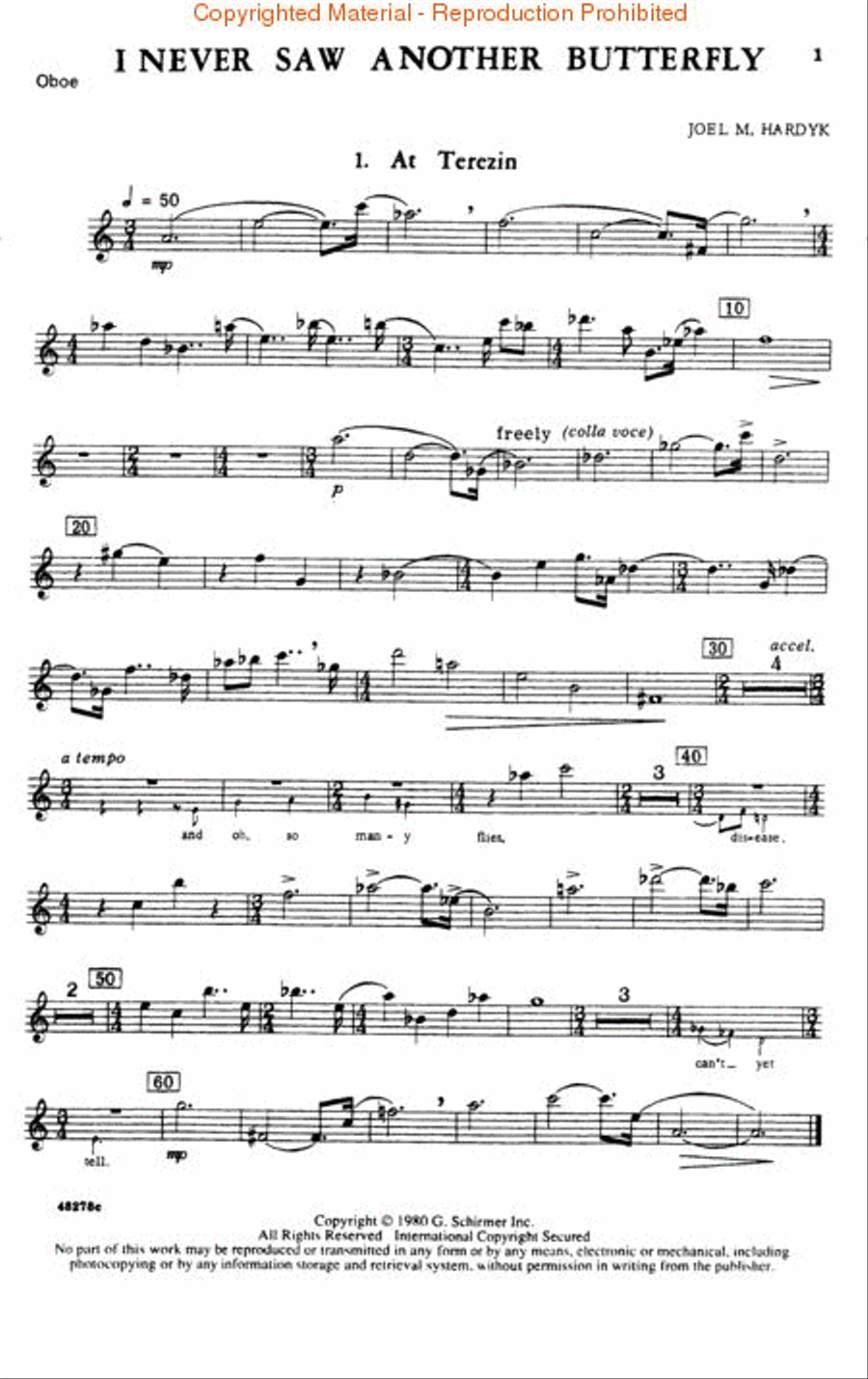 I Never Saw Another Butterfly SA scores gallery preview page 3