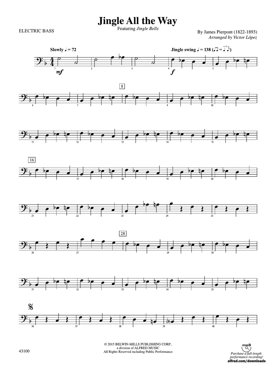 Jingle All the Way: Electric Bass