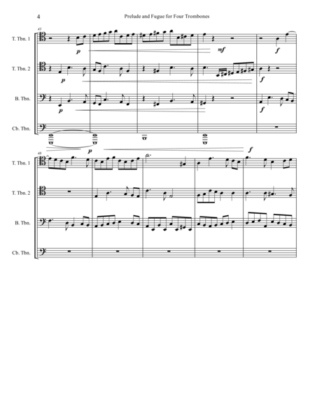 Prelude and Fugue for Four Trombones