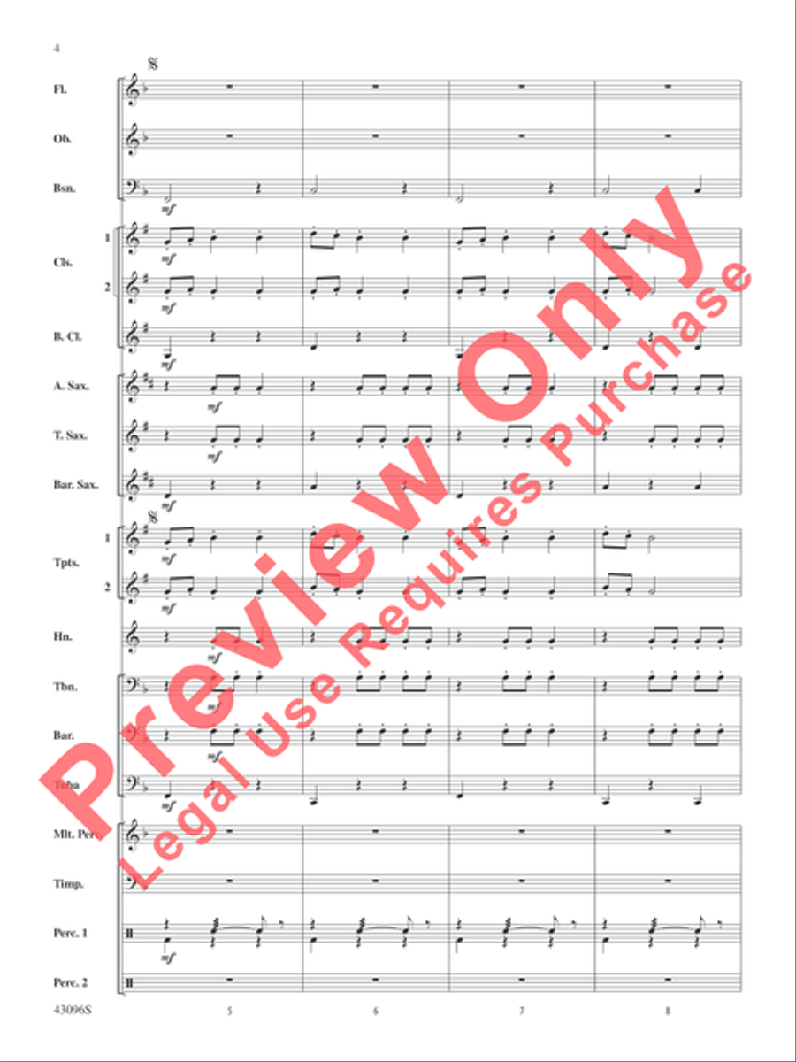 Danse des Ghazies (from The Ballet Suite, Opus 50a) Concert Band scores gallery preview page 5