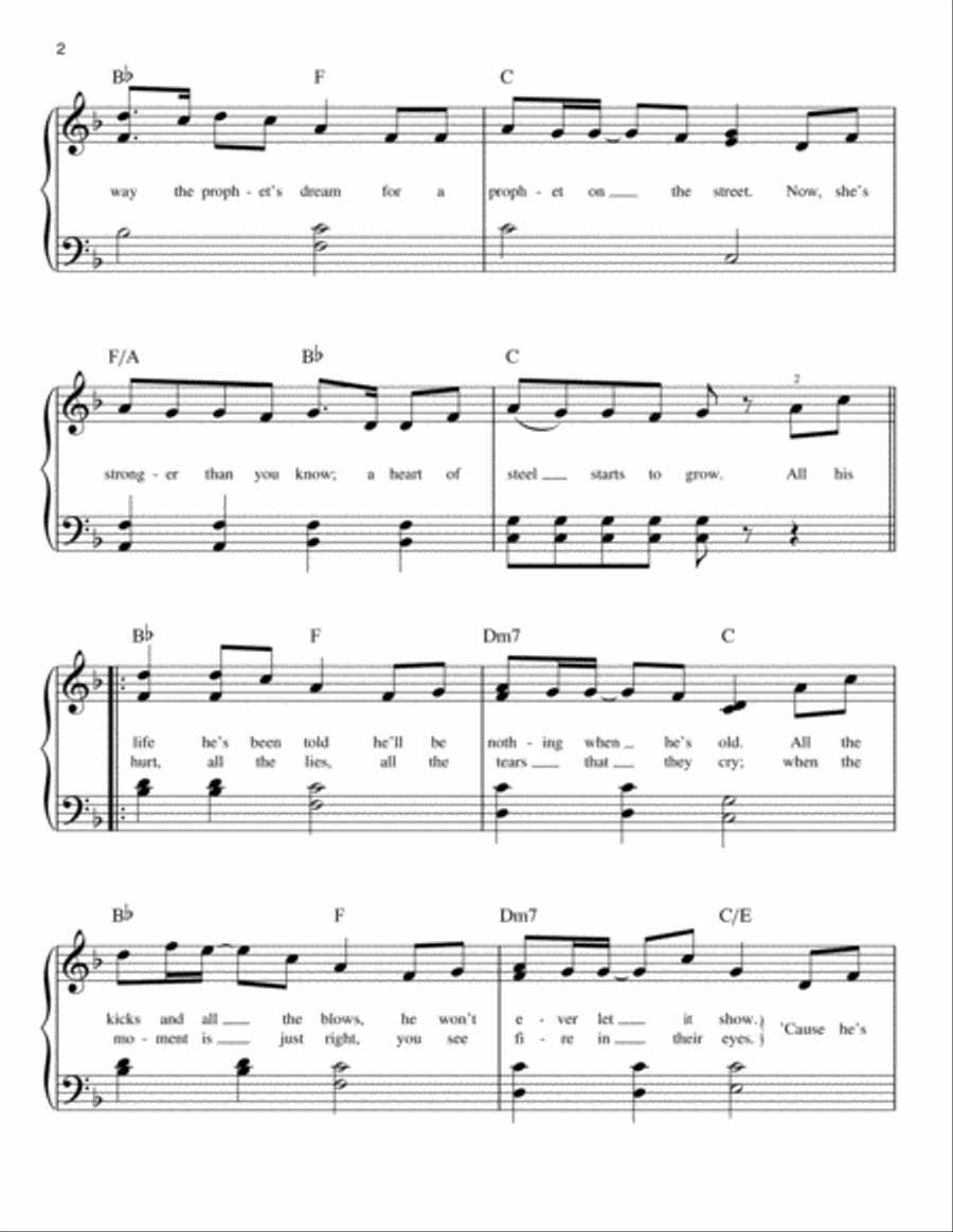 Superheroes Superheroes Easy Piano scores gallery preview page 2