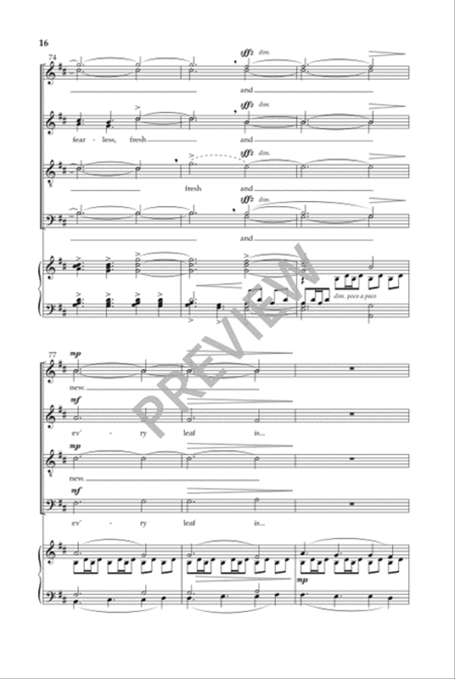 Fresh and Fearless 4-Part scores gallery preview page 17