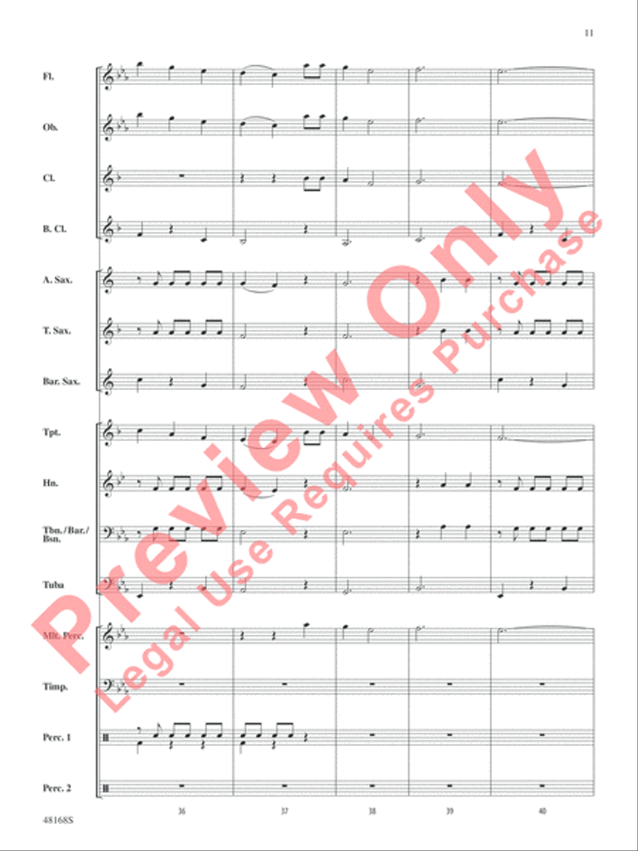 Happy Birthday, Ludwig Happy Birthday, Ludwig Concert Band scores gallery preview page 12