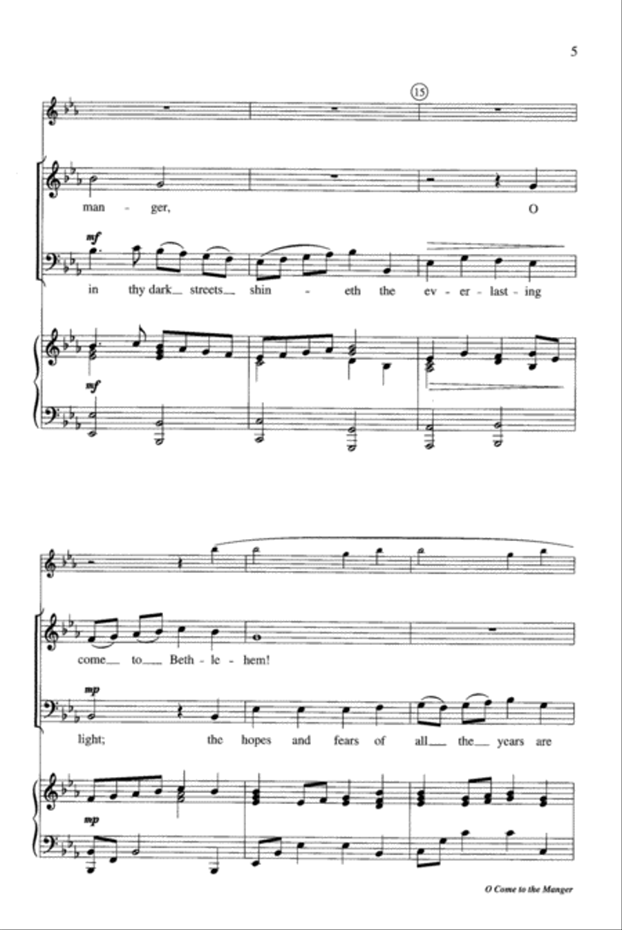 O Come to the Manger Children's Choir scores gallery preview page 5