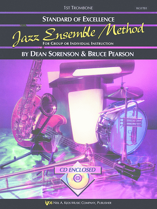 Book cover for Standard of Excellence Jazz Ensemble Book 1, 1st Trombone