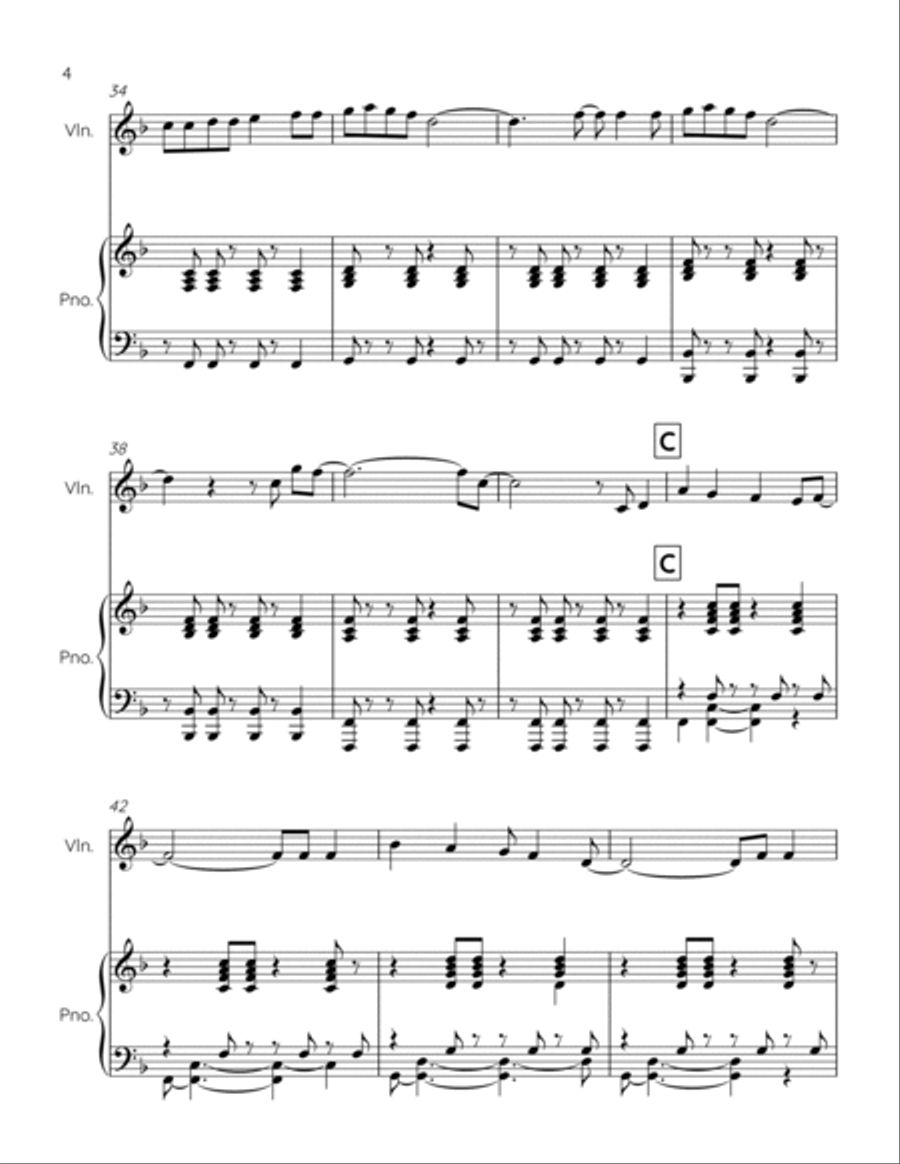 Marry You Violin Solo scores gallery preview page 4