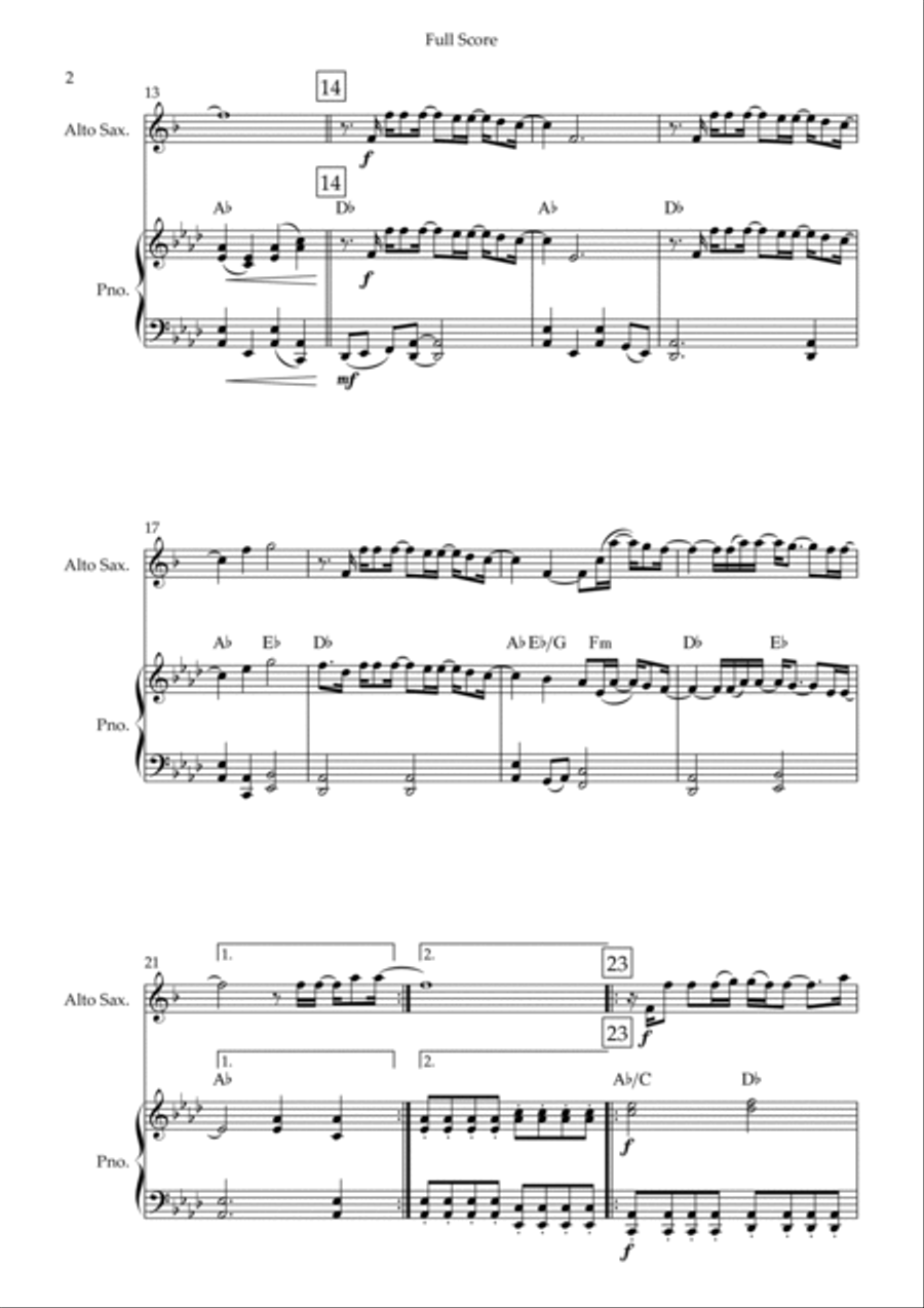 Goodness Of God Goodness Of God Alto Saxophone scores gallery preview page 2