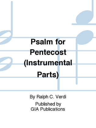 Psalm for Pentecost - Instrument edition